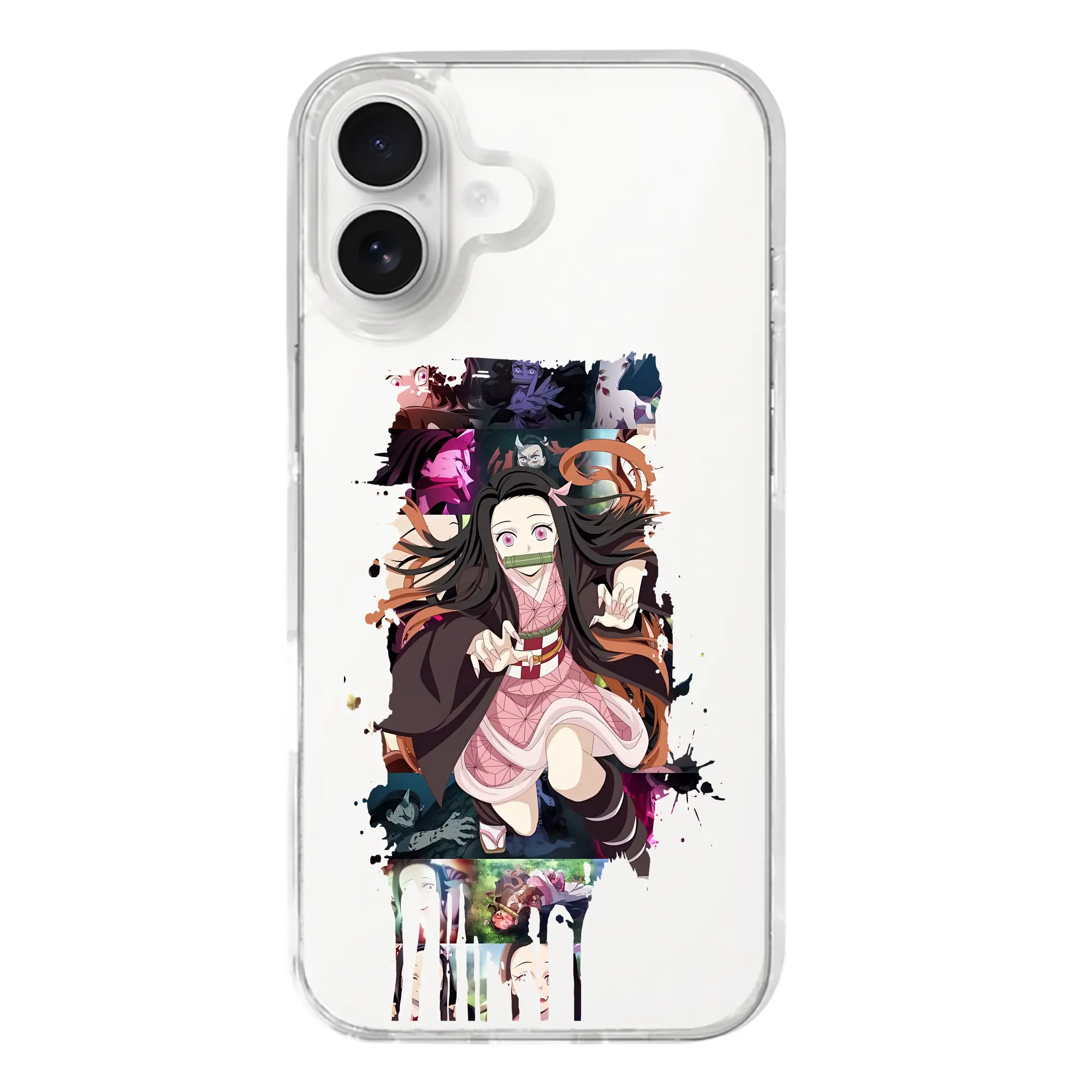 鬼滅の刃 グッズ,竈門 禰豆子 - iPhone 17シリーズ 透明スマホケース – 薄型・耐衝撃・精密フィット保護カバー